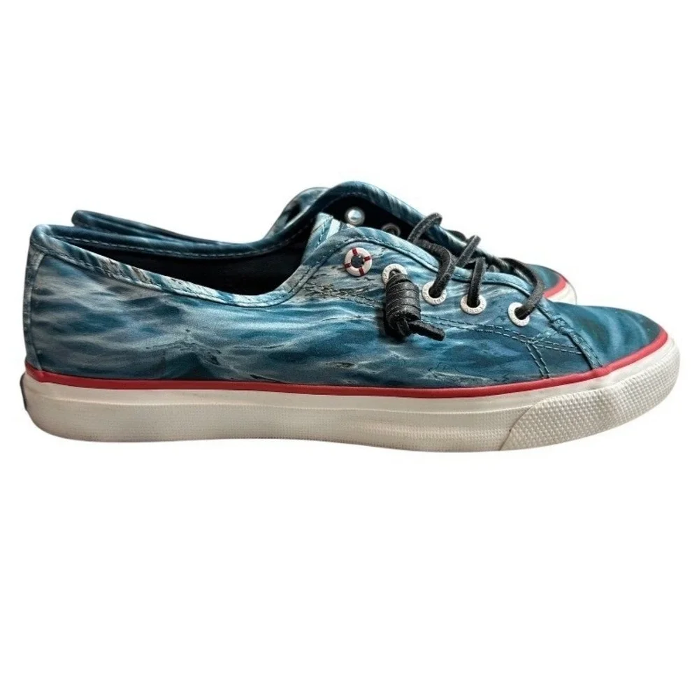 Sperry x Jaws Movie Universal Slip On‎ Boat Shoes Sneaker Shark Ocean Size 7M